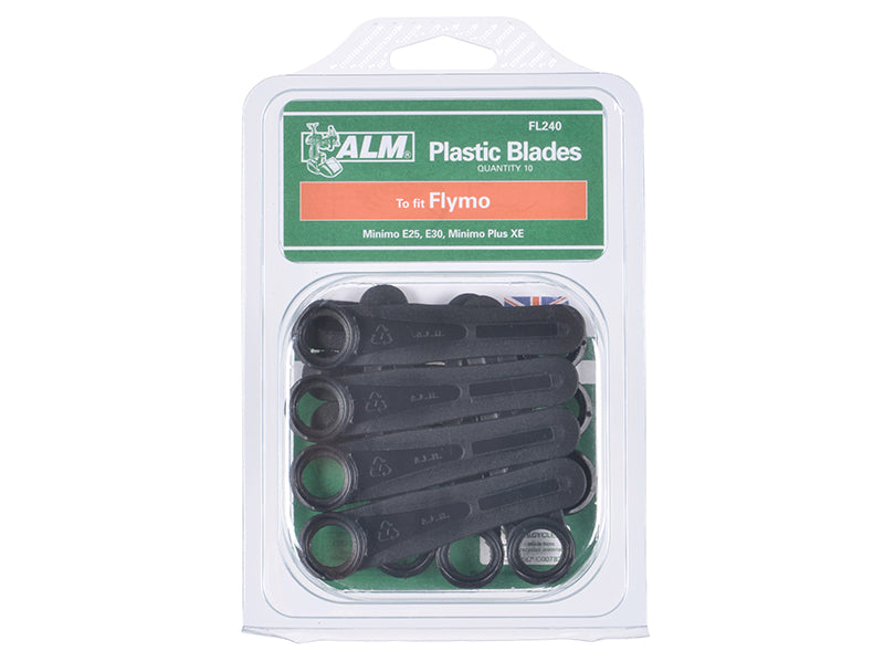 FL240 Plastic Blades Large Hole to Suit Flymo                                   