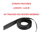 Ratchet Tie-Down S-Hooks 5m