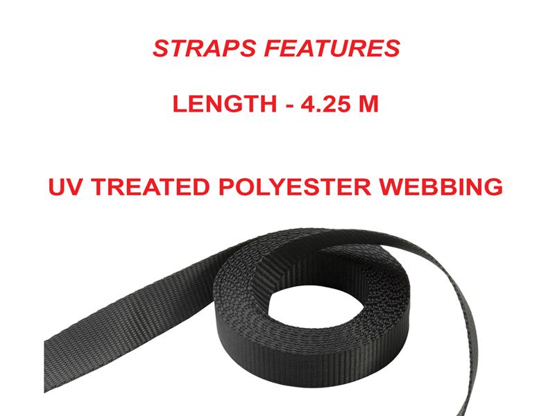 Ratchet Tie-Down S-Hooks 5m