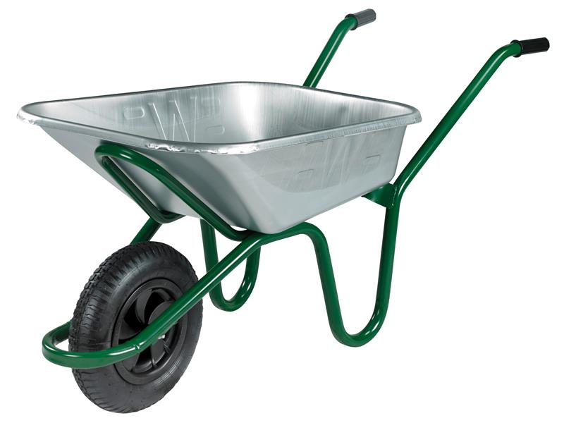 90L Galvanised Heavy-Duty Endurance Wheelbarrow - Puncture Proof