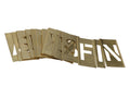 Set of Brass Interlocking Stencils - Letters 2in