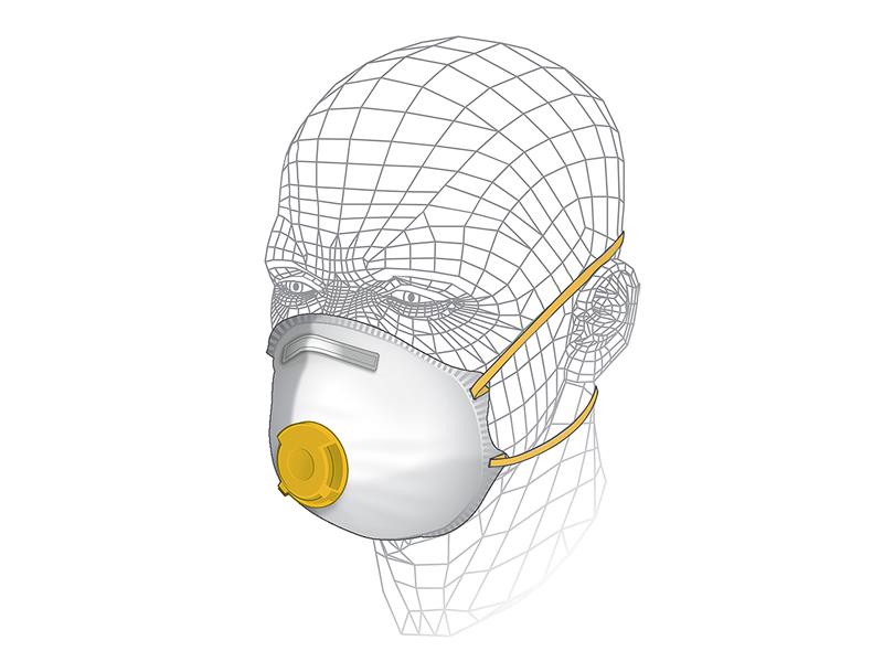 Premium Valved Power Tool & MDF Respirator P2