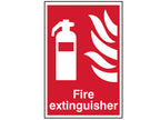 Fire Extinguisher - 2 PVC Signs 300 x 100mm