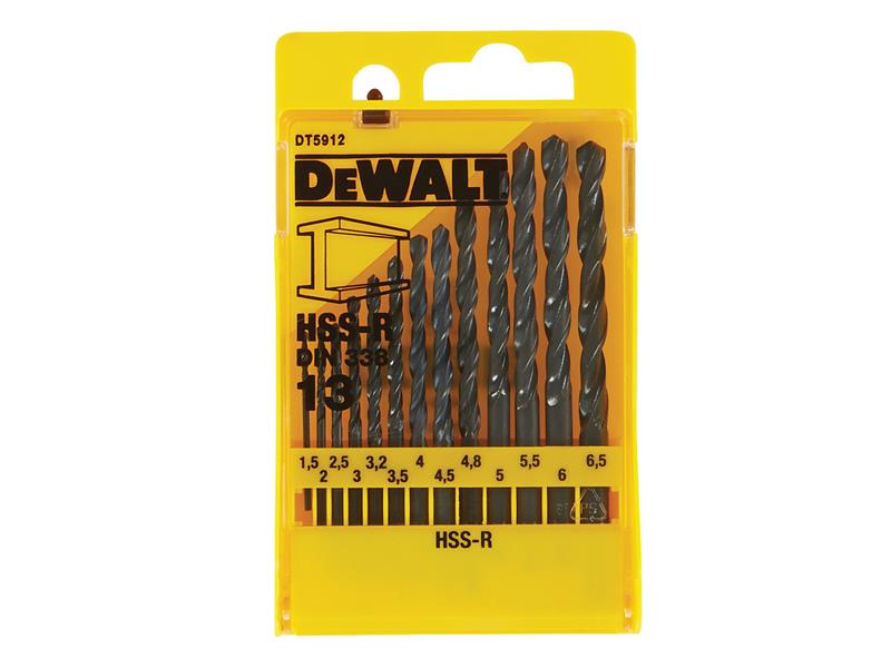 DT5912 HSS-R Jobber Drill Bit Set, 13 Piece                                     