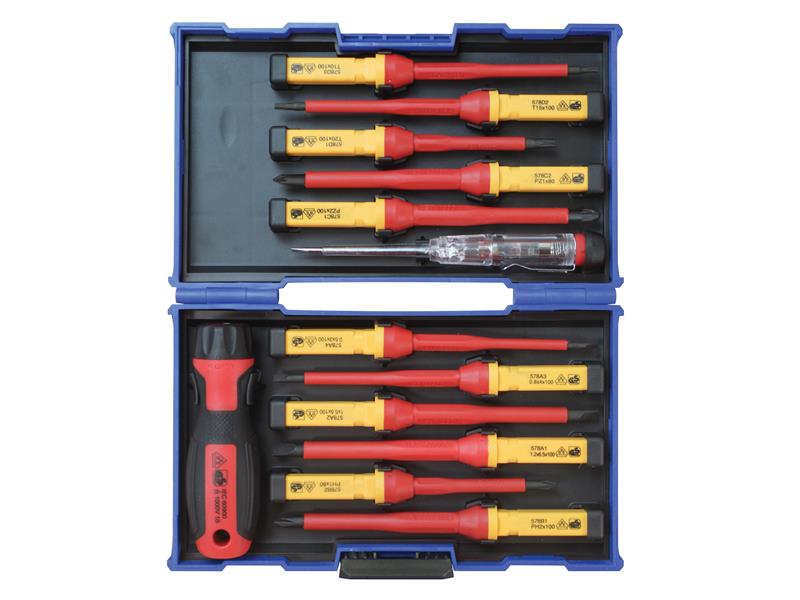 Interchangeable VDE Screwdriver Set, 13 Piece                                   
