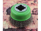 X-LOCK Wire Cup Brush 75mm M14x2, 0.30mm Stainless Steel Wire                   
