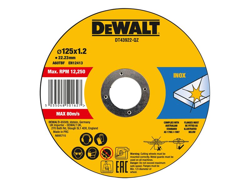 Metal Cutting Disc 125 X 1.2 X 22.23mm (Pack of 10)                             