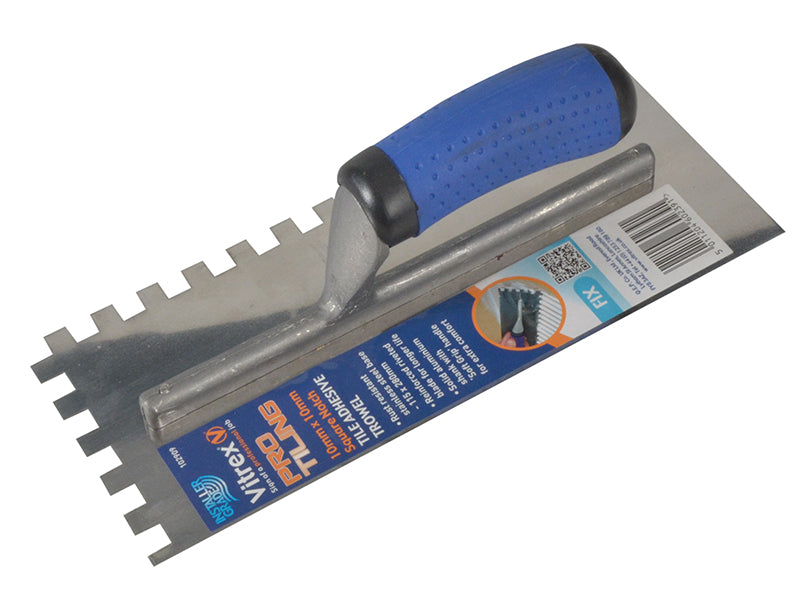 Professional Stainless Steel Adhesive Trowel Square Notches 8mm