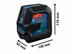 GLL 2-15 G Professional Line Laser + Universal Mount                            