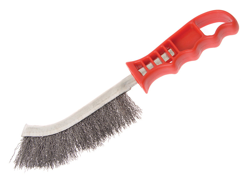Wire Scratch Brush Steel Red Handle                                             