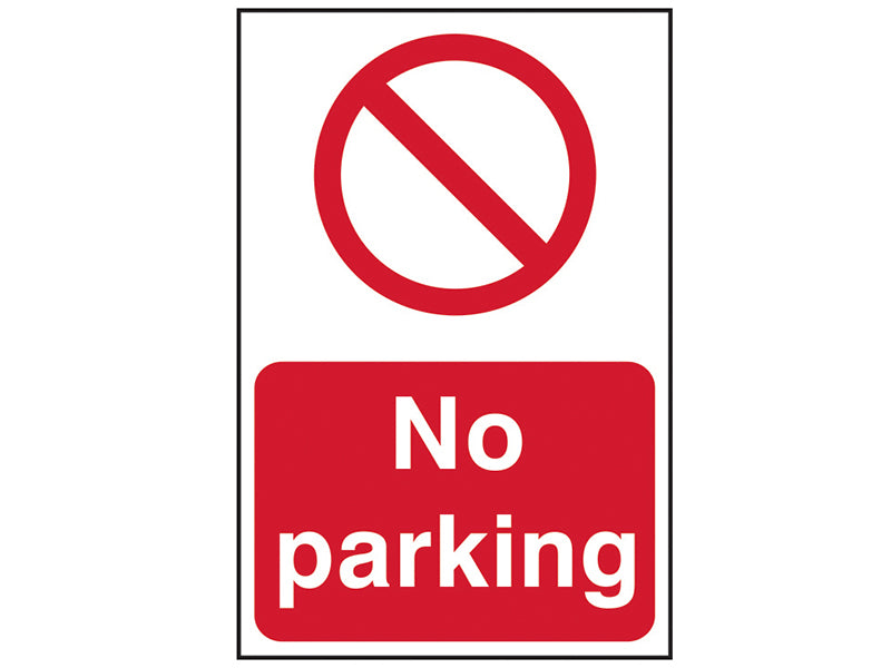 No Parking - PVC Sign 200 x 50mm