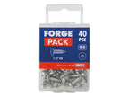 Self-Tapping Screw Pozi Compatible Pan Head SS 1/2in x 8 ForgePack 40           