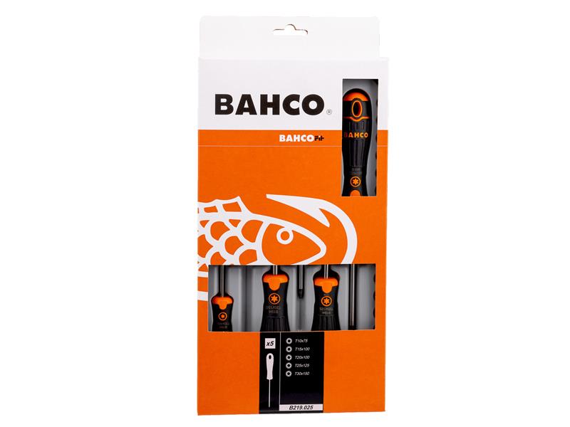 B219.025 BAHCOFIT TORX Screwdriver Set, 5 Piece                                 