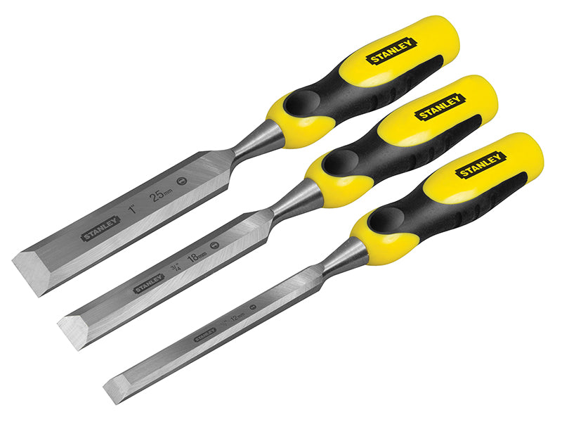 DYNAGRIP™ Bevel Edge Chisel with Strike Cap Set, 3 Piece
