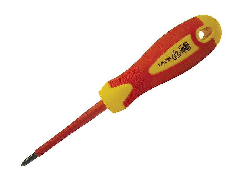 VDE Soft Grip Screwdriver Phillips Tip PH2 x 100mm                              