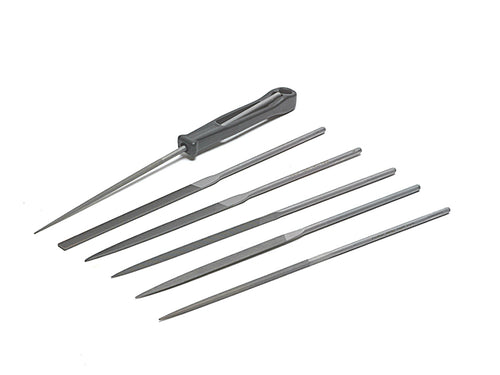 2-470-16-2-0 Needle File Set of 6 Cut 2 Smooth 160mm (6.2in)                    