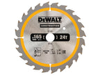 Cordless Construction Trim Saw Blade 165 x 20mm x 24T                           