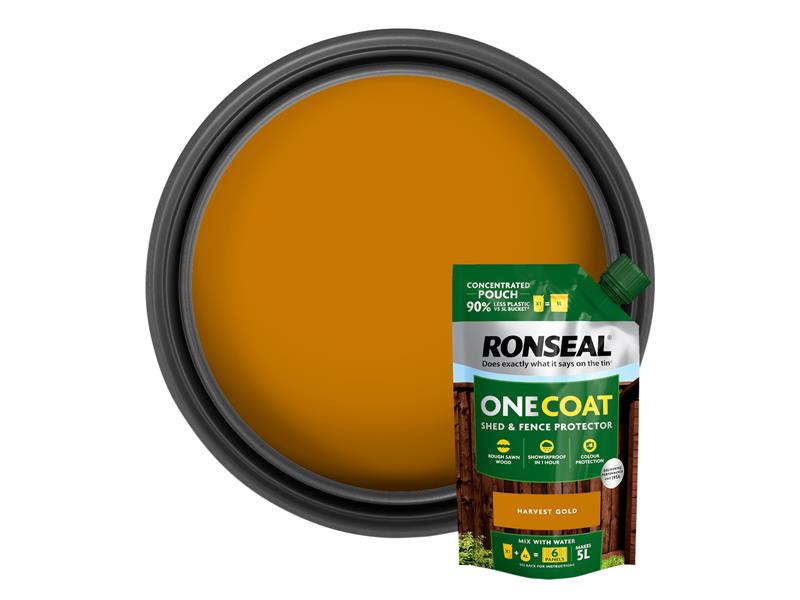 One Coat Shed & Fence Refill Pouch Tudor Black 950ml