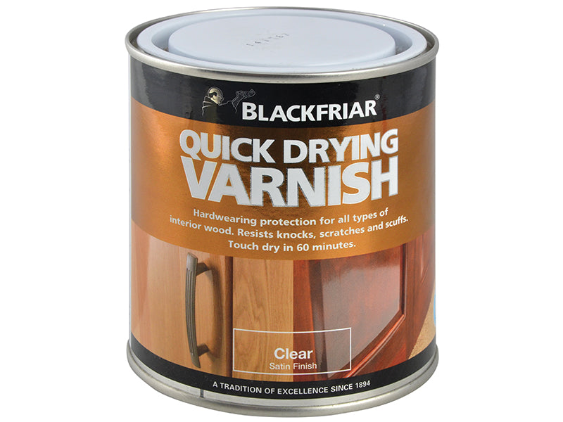 Quick Drying Duratough Interior Varnish Clear Satin 500ml