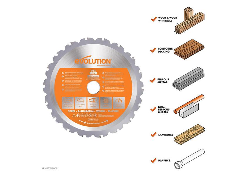 Multi-Material Saw Blade 165 x 20mm x 18T                                       