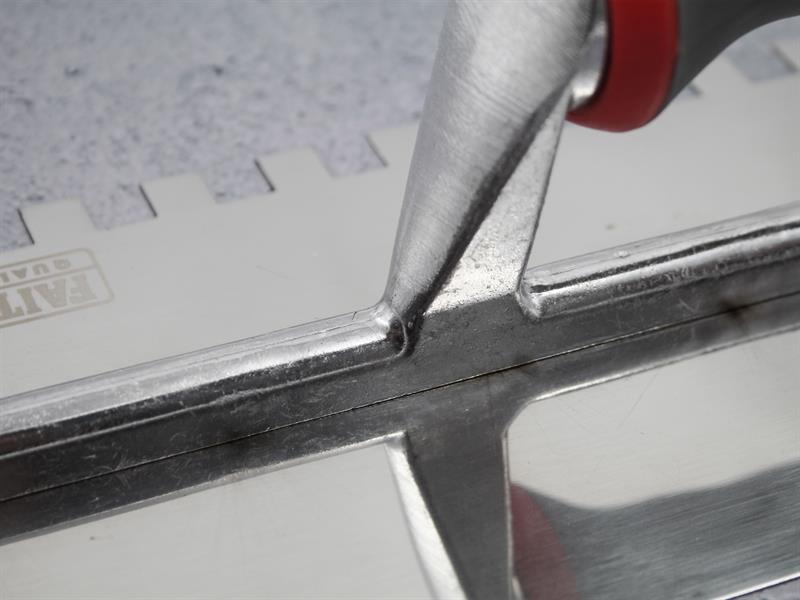 Notched Trowel Serrated 10mm Stainless Steel Soft Grip Handle 13 x 4.1/2in      