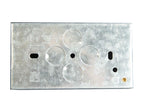 Metal Back Box 2-Gang 35mm                                                      