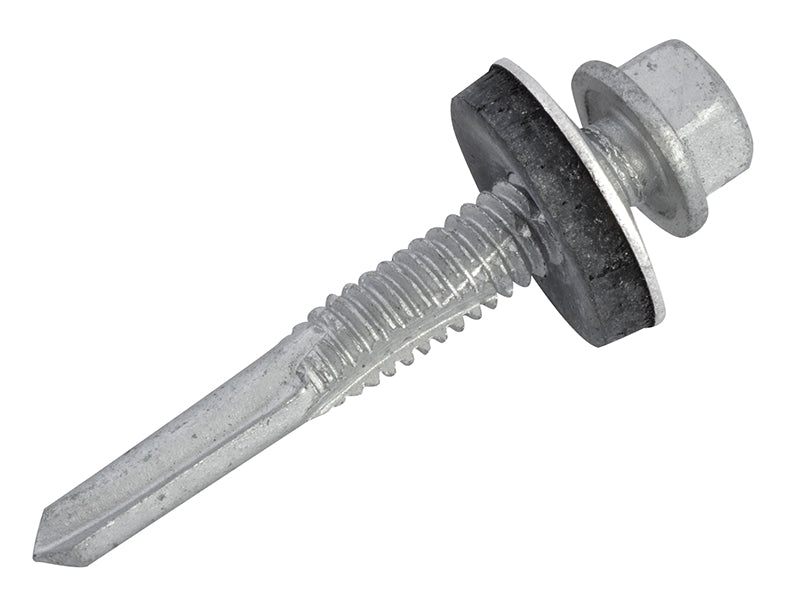 TechFast Hex Head Roofing Screw Self-Drill Heavy Section 5.5 x 38mm Pack 100    