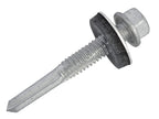 TechFast Hex Head Roofing Screw Self-Drill Heavy Section 5.5 x 38mm Pack 100    