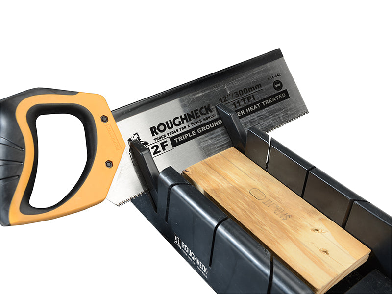 R12F Mitre Box & Hardpoint Tenon Saw Set 300mm (12in) 11 TPI