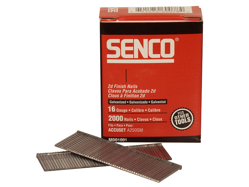 Straight Brad Nails Galvanised 16G x 63mm (Pack 2000)