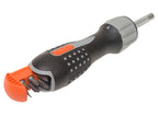 808050L LED Ratchet Screwdriver & 6 Bits                                        