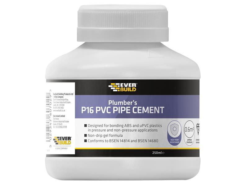 P16 Plumber's PVC Pipe Cement 250ml                                             