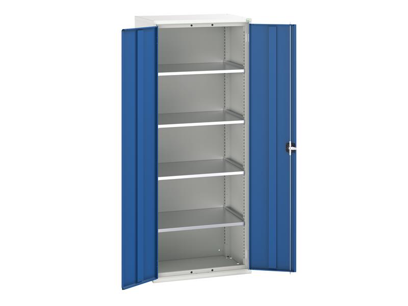 Verso 4 Shelf Cupboard 800mm Gentian Blue                                       