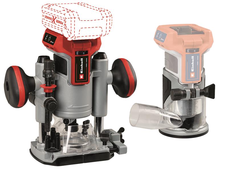TP-RO 18 Set Li BL-Solo Power X-Change Router/Palm Router 18V Bare Unit         