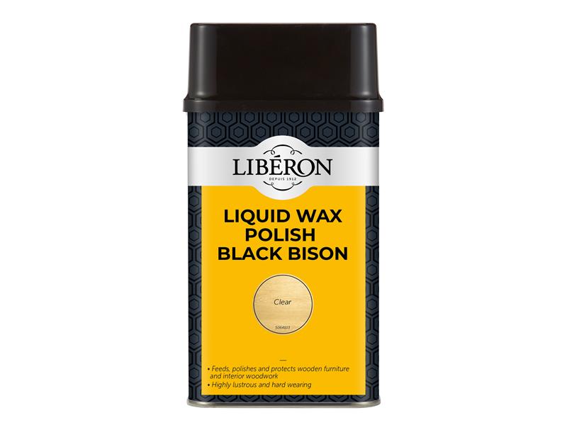 Liquid Wax Polish Black Bison Medium Oak 500ml