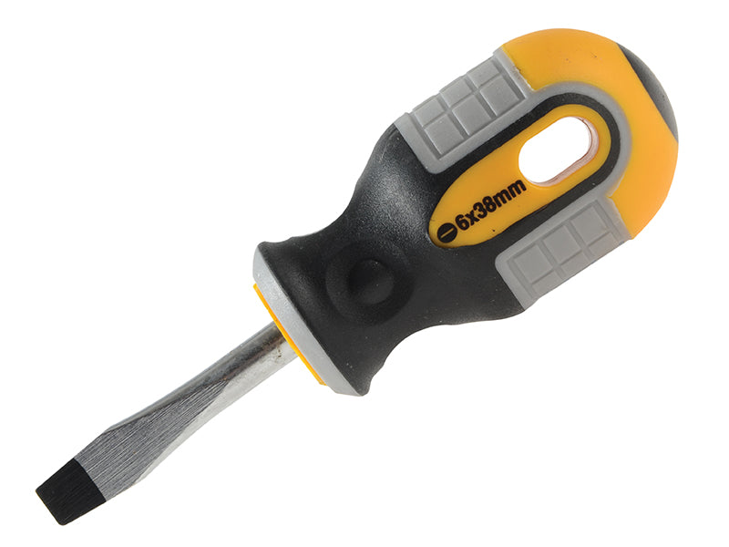 Stubby Screwdriver Slotted Flared 6.0 x 38mm