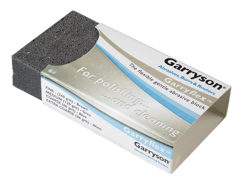 Garryflex™ Abrasive Block - Medium 120 Grit (Grey)                              