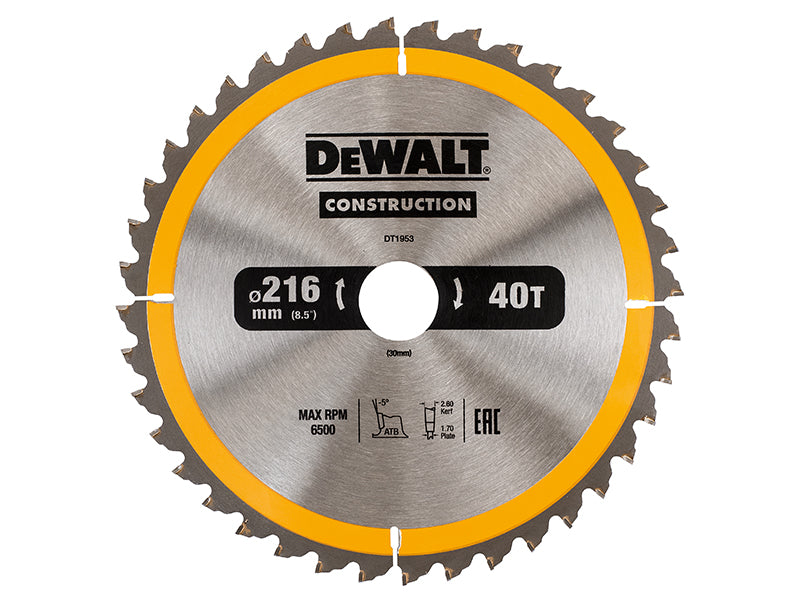Stationary Construction Circular Saw Blade 305 x 30mm x 60T ATB/Neg