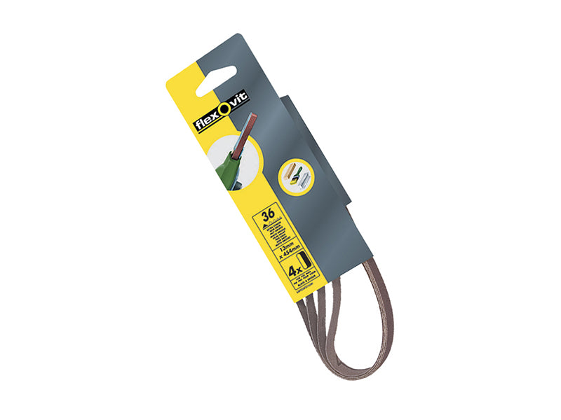 Powerfile Sanding Belt 454mm x 13mm Fine 120g (Pack 4)