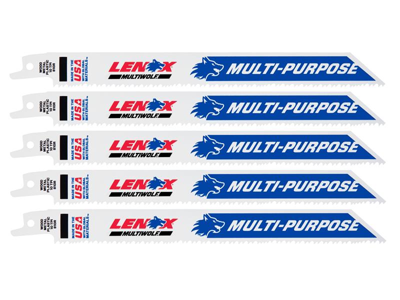 MultiWolf Wave Edge Reciprocating Saw Blade 152 x 25 x 1.1mm 14 TPI (Pack 5)