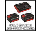 RASARRO 36/38 Power X-Change Mower 36V 2 x 4.0Ah Li-ion                         