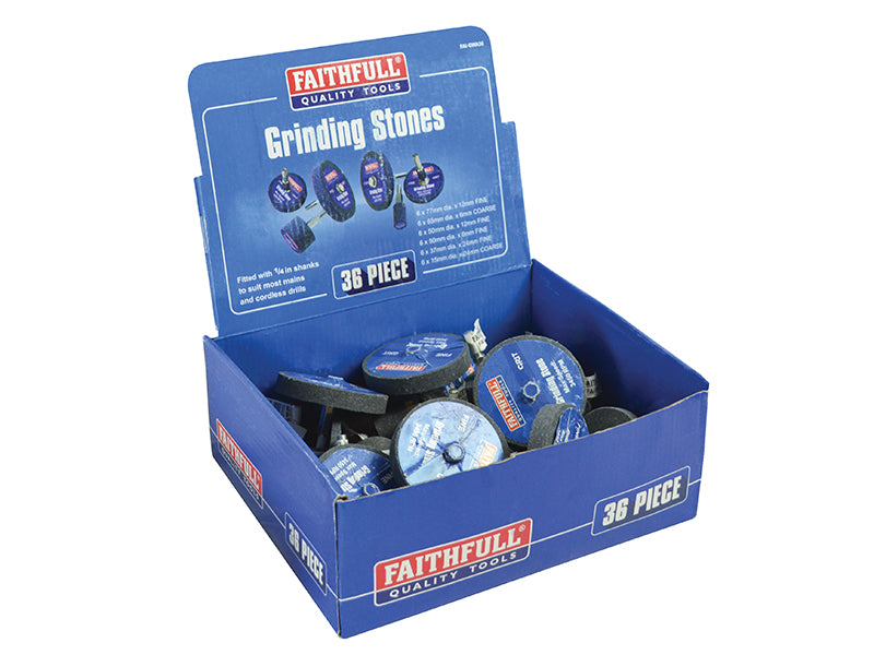 Grinding Wheel Assortment, 36 Piece                                             
