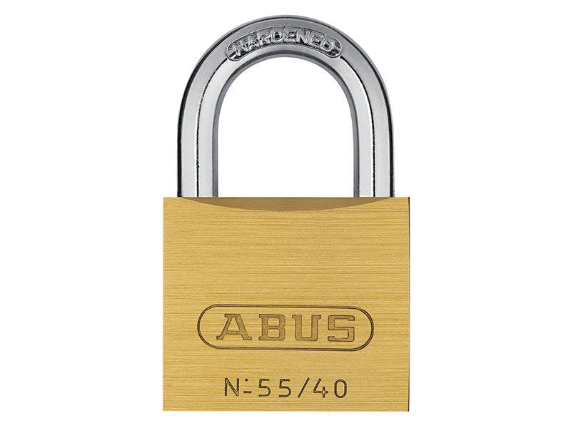 55/40mm Brass Padlock 63mm Long Shackle Keyed Alike 5402