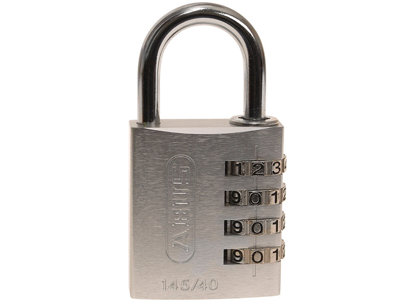145/40 40mm Aluminium Combination Padlock Yellow 49535
