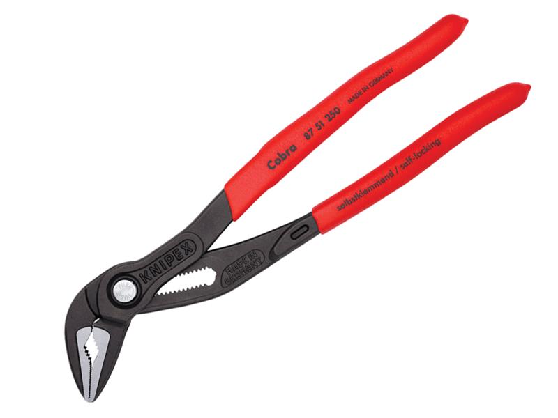 87 51 250 Cobra® ES Extra Slim Water Pump Pliers Plastic Coated Grip 250mm      