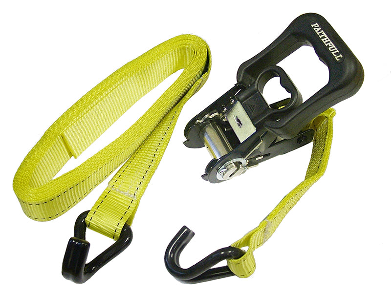 Ratchet Tie-Down J-Hook 5m x 32mm Breaking Strain 1320kg Piece                  