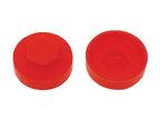 TechFast Cover Cap Poppy Red 16mm (Pack 100)                                    