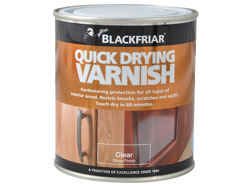 Quick Drying Duratough Interior Varnish Clear Satin 500ml
