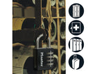 Black Finish 40mm 4-Digit Combination Padlock - 51mm Shackle