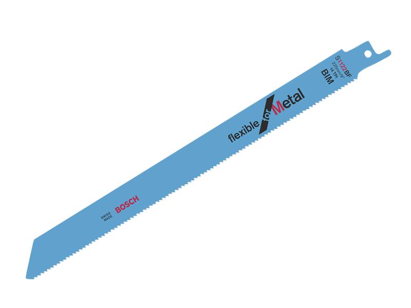 S 1122 BF Flexible for Metal Reciprocating Saw Blade 225mm 14 TPI (Pack 100)    